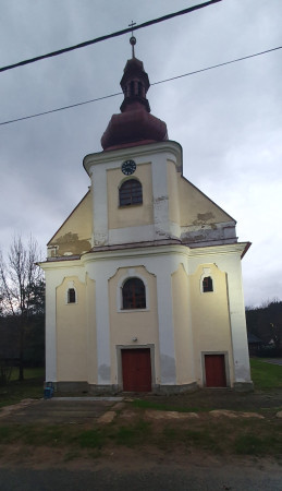 Krásné - osvětlení kostela - 2025